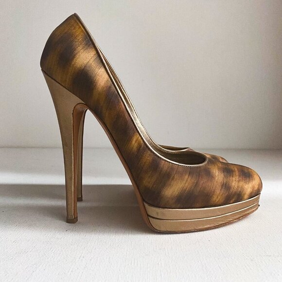 Casadei Animal Print Cheetah Super High Sexy Stiletto Heels 9B - Picture 4 of 9